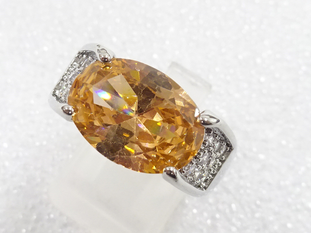 COLORED STONE FASHION RING / JP SIZE 19